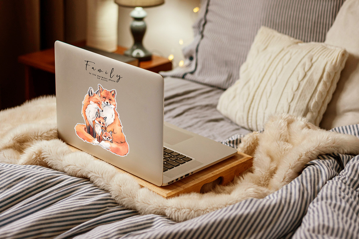 Fox family creator, an Animal Illustration by VerAna (Photo 9 of 14)