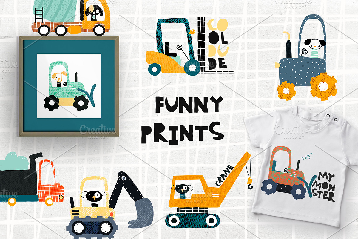 Beep-Beep, a Pattern Graphic by Viktoria Siarova (Photo 2 of 5)
