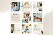 FLORAL Instagram Templates, a Social Media Template by Olg Store (Thumbnail 2 of 4)