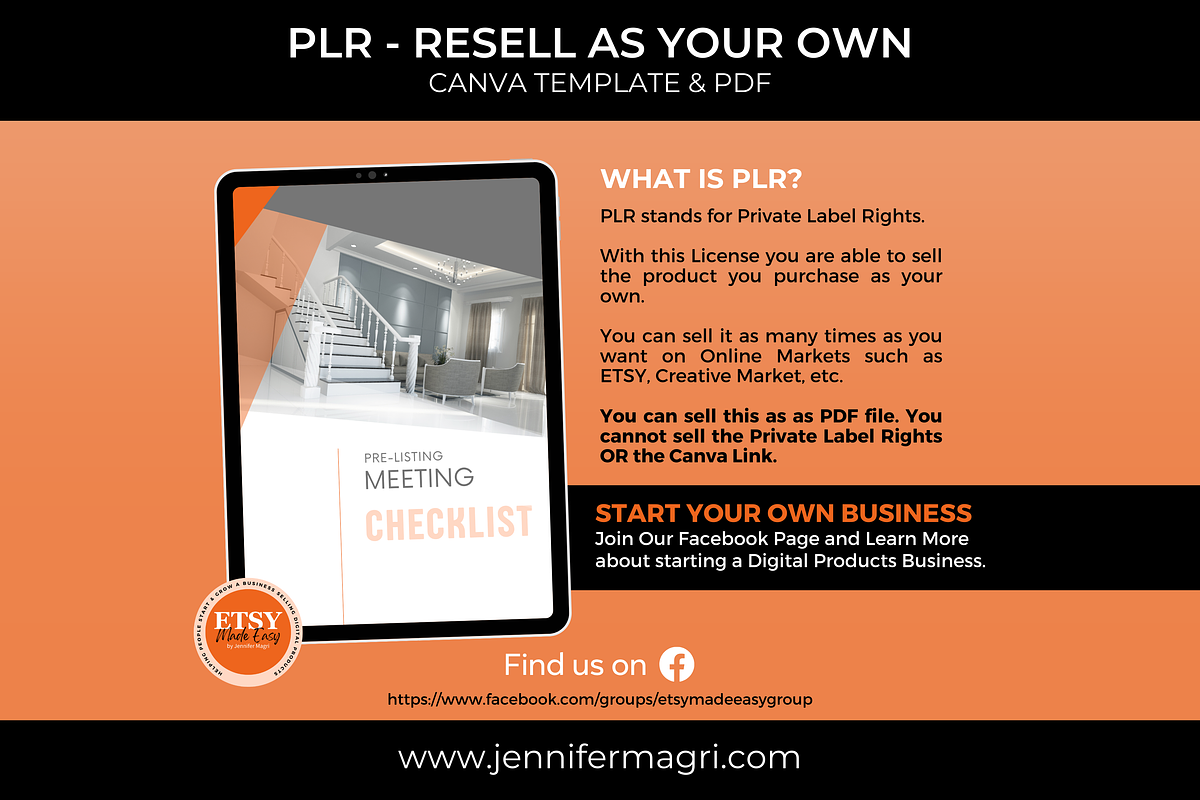 PLR Real Estate Checklist, a Templates & Theme by Jennifer Magri Templates (Photo 2 of 7)