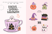 Pastel Spooky Halloween Clipart, an Object Illustration by Nutalin Art (Thumbnail 1 of 14)