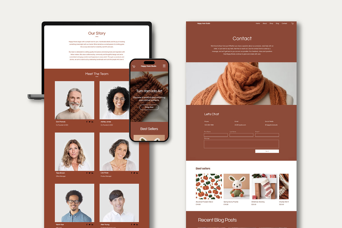 Wix Creative Crafting Online Store, a Wix Template by Sky Dore Design (Photo 10 of 11)