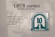 LOTR Inspired wedding templates, an Invitation Template by Enchanted Visions Shop (Thumbnail 4 of 9)