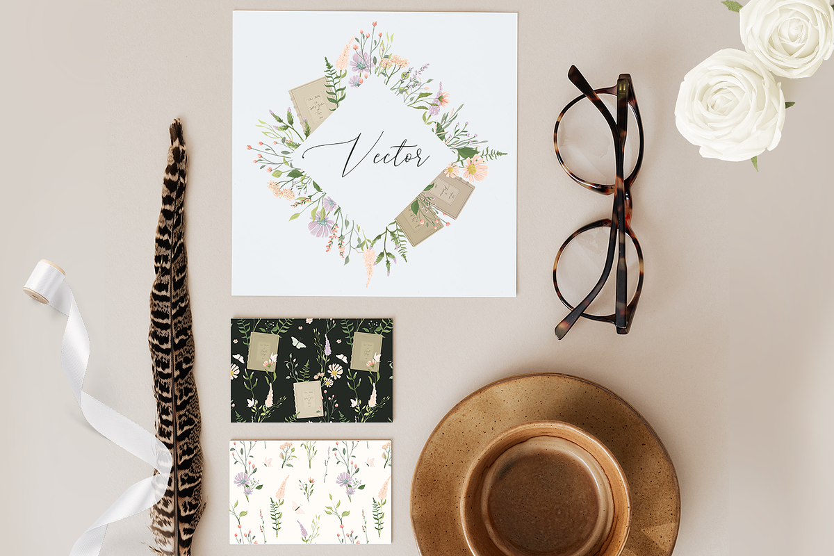 Books and Flowers. Vector patterns, a Pattern Graphic by HmarkaShop (Photo 3 of 6)