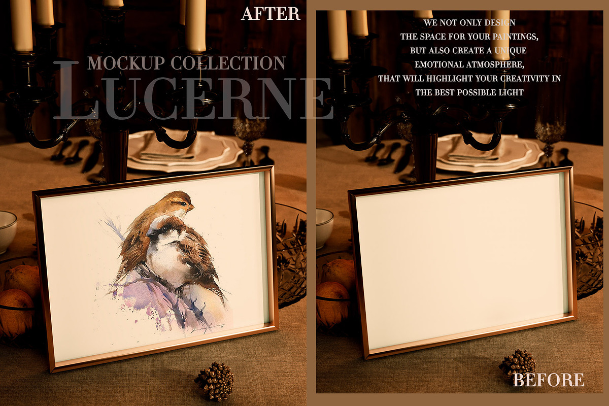 Lucerne room & Rustic Mockup Frame, a Household Mockup by LAMIA DESIGN (Photo 11 of 16)