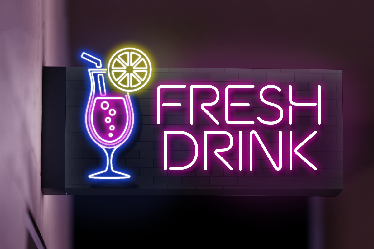 Newon - Modern Neon Light Font, a Sans Serif Font by Hamz Studio (Photo 3 of 16)