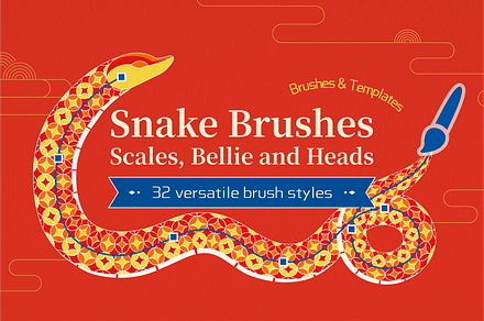 Classic Snake Scale Brushes