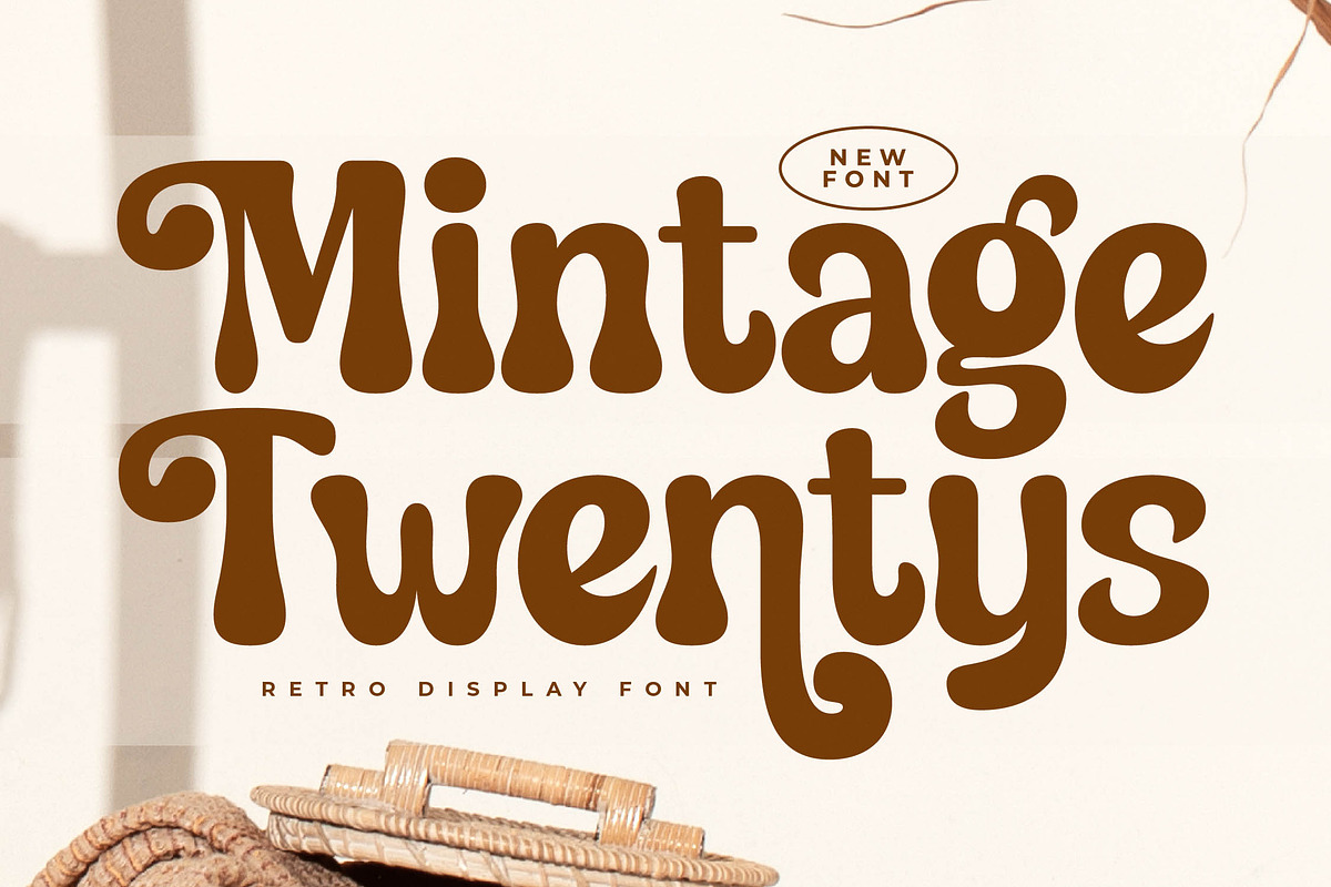 Mintage Twentys Retro Display Font, a Serif Font by Letterena Studios (Photo 1 of 15)