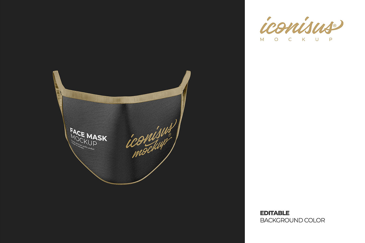 Face Mockup Template 1, a Mask Mockup by iconisusmockup (Photo 2 of 5)
