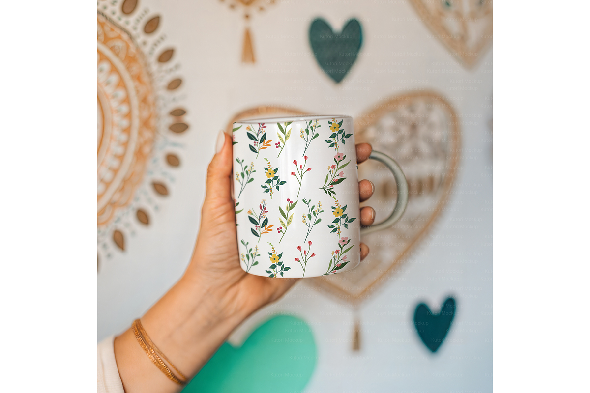 Boho Mug Mockup with Mandala Decor, a Product Mockup by MockupWizard (Photo 5 of 5)