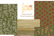 Fall Floral Backgrounds & Overlays, a Decorative Illustration by whiteheartdesign (Thumbnail 5 of 19)