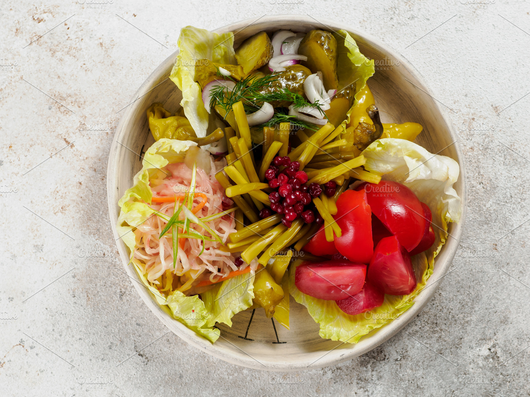 Assorted Fermented Vegetables, a Food & Drink Photo by Fascinadora