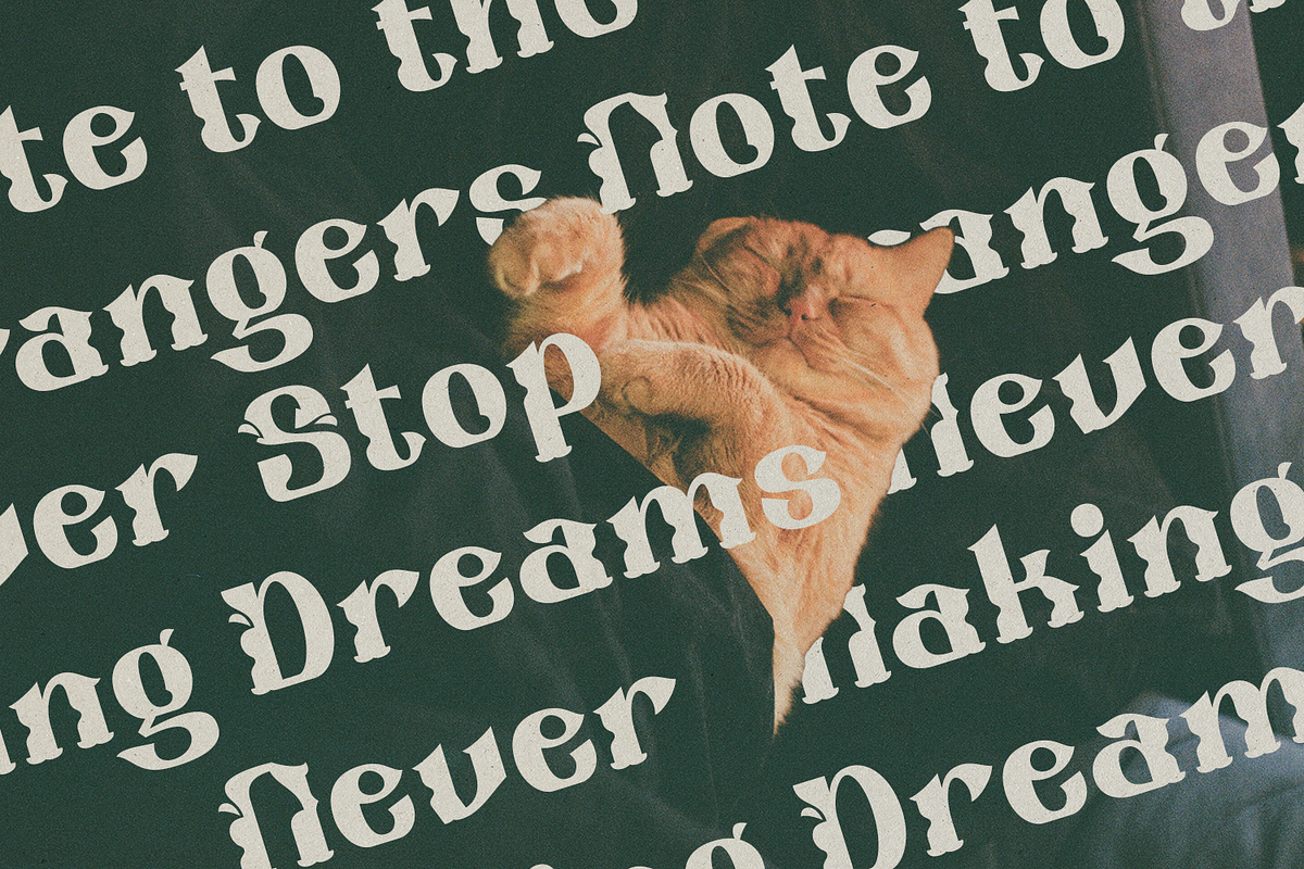 Oreyohi - Vintage Fancy Font, a Blackletter Font by madeDeduk (Photo 2 of 10)
