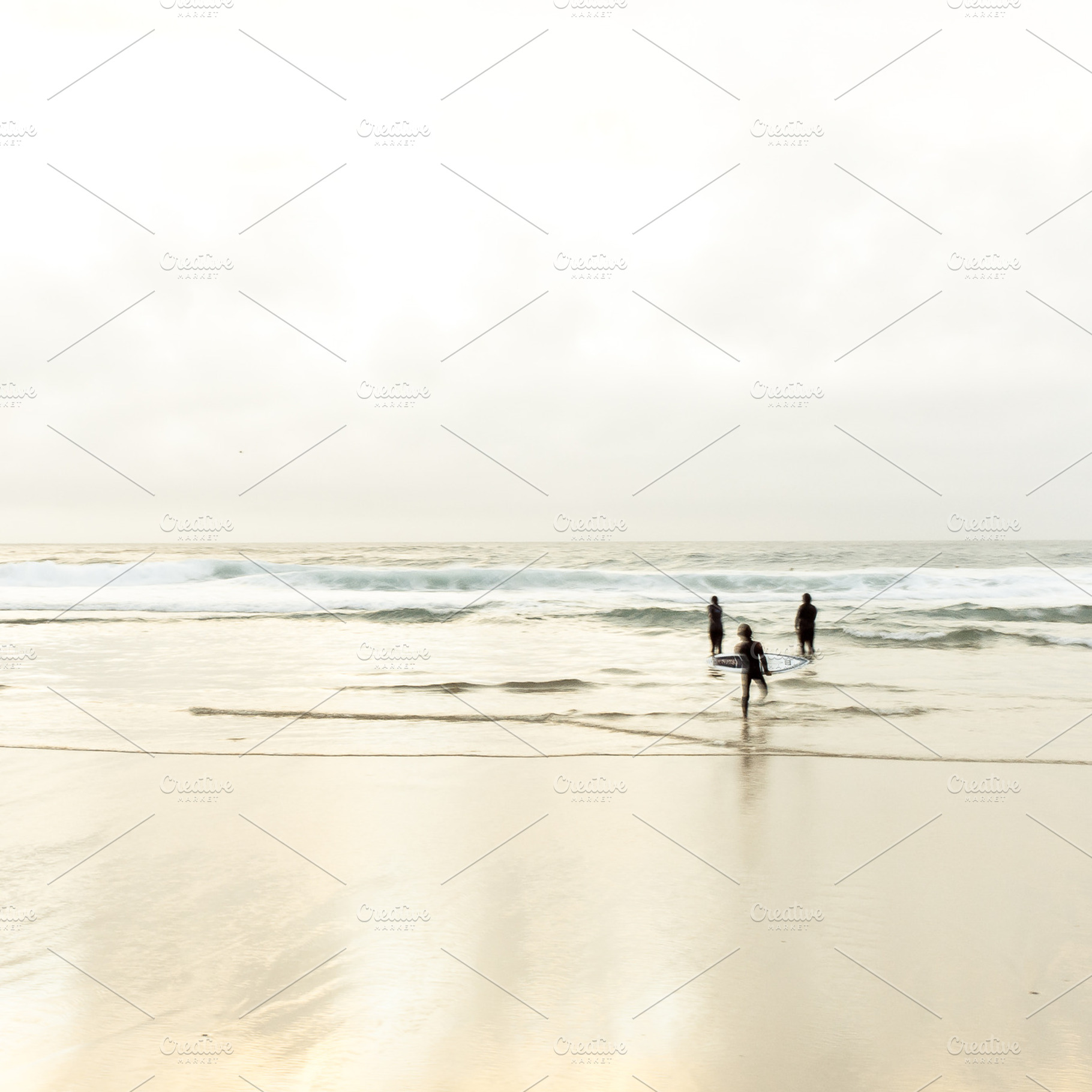 Beach day ii featuring beach, sea, and surf