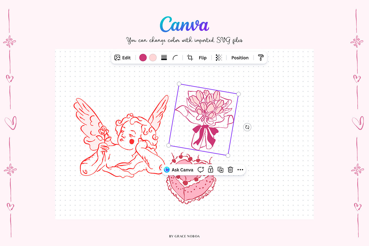 Valentine's day Hand Drawn Line art, an Object Graphic by Grace Noboa Illustrations (Photo 6 of 14)