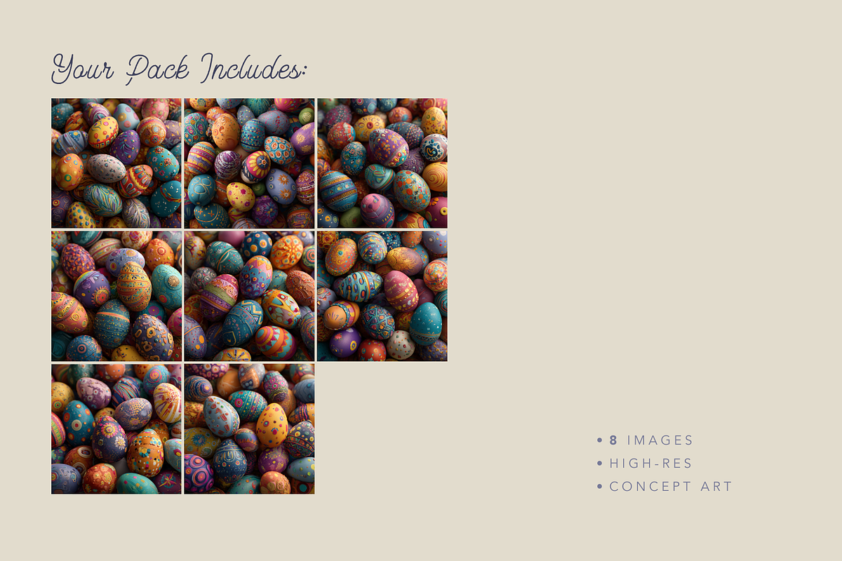 Painted Easter Eggs, a Background Photo by Picturesque Stories (Photo 6 of 6)