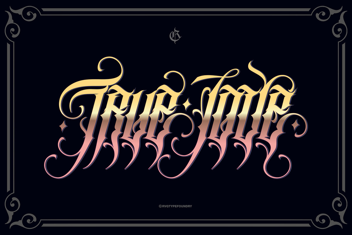 Universal Blackletter, a Blackletter Font by Rvq Type Foundry (Photo 2 of 6)