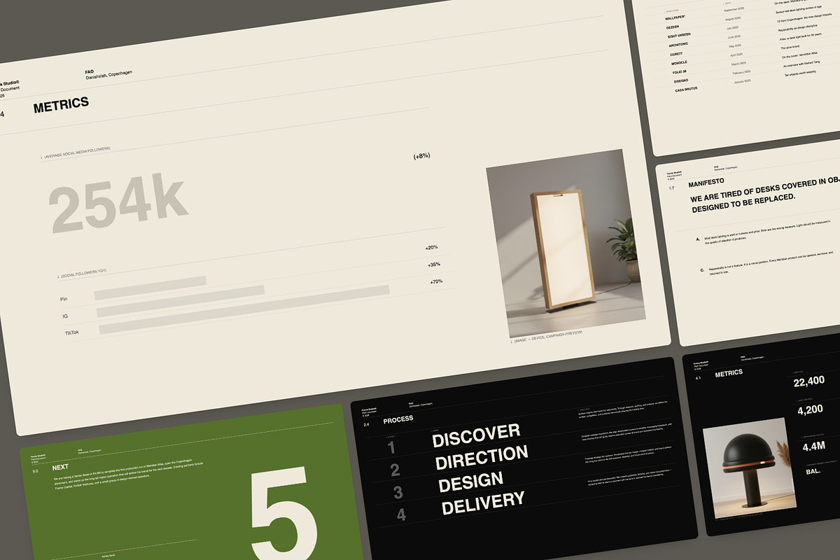 Minimal Brand Pitch Deck Template, a Presentation Template by Oday Noon (Photo 9 of 23)