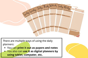 Daily Planner Template Printables