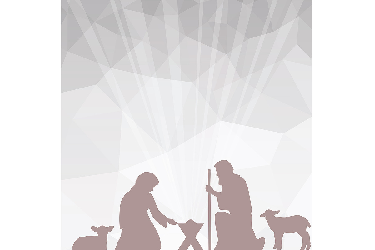 Christmas Geometric Nativity, a Graphic by Sync Design Soultions