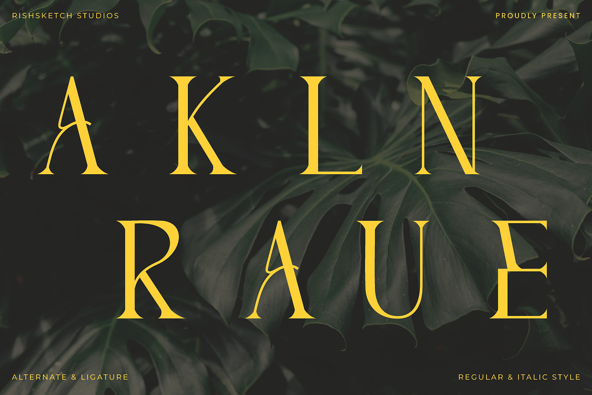Arkalune - Serif Typeface Font, a Serif Font by Rishsketch (Photo 11 of 15)