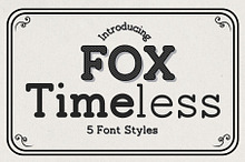 Fox Timeless 5 Font Styles
