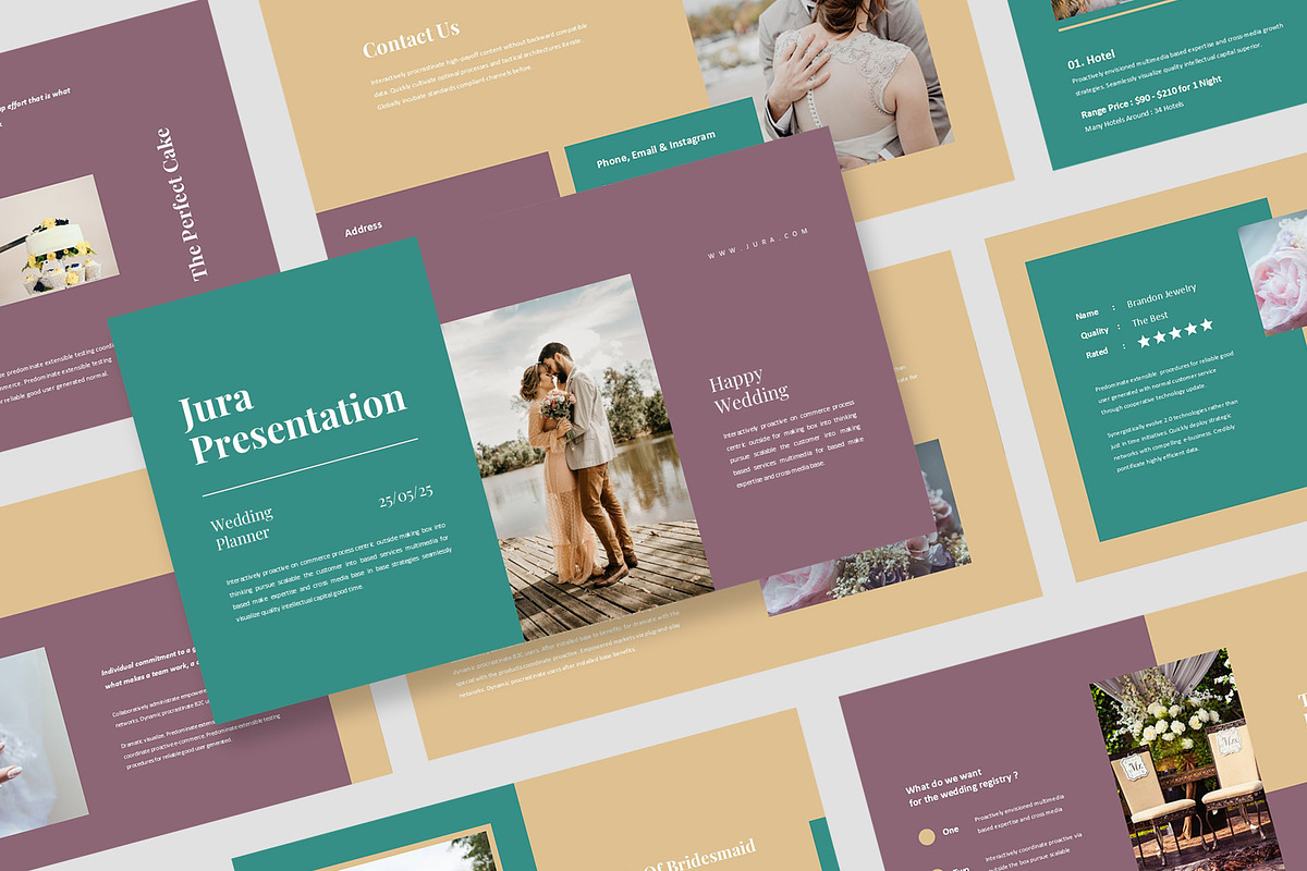 Jura : Bridal Planner Powerpoint, a Presentation Template by Punkl Camp (Photo 1 of 9)