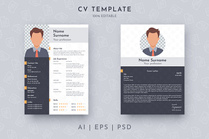 Editable CV template and letter