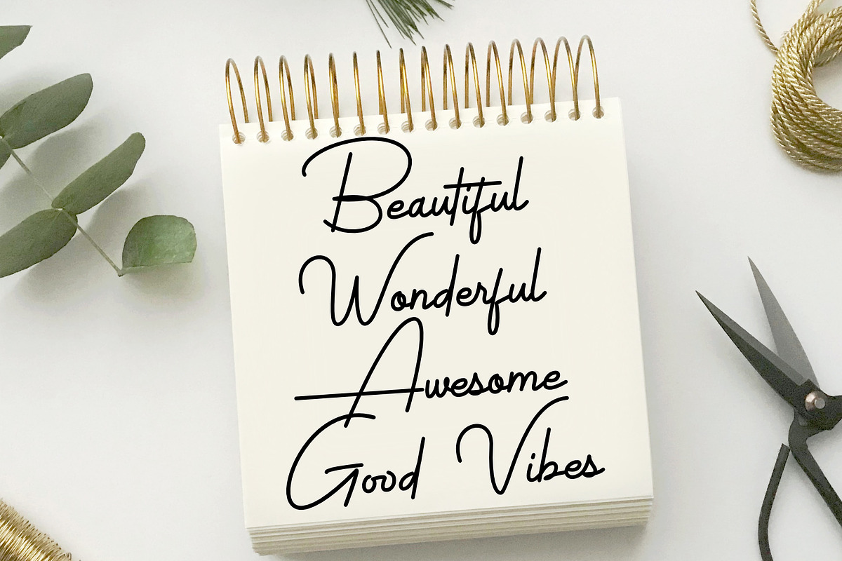 Antrian Script, a Script Font by Andika Fez (Photo 11 of 12)