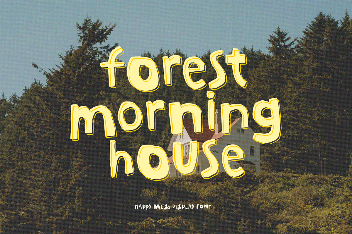 Happy Mess – Handmade Display Font, a Handwritten Font by shineink.designlab (Photo 9 of 11)