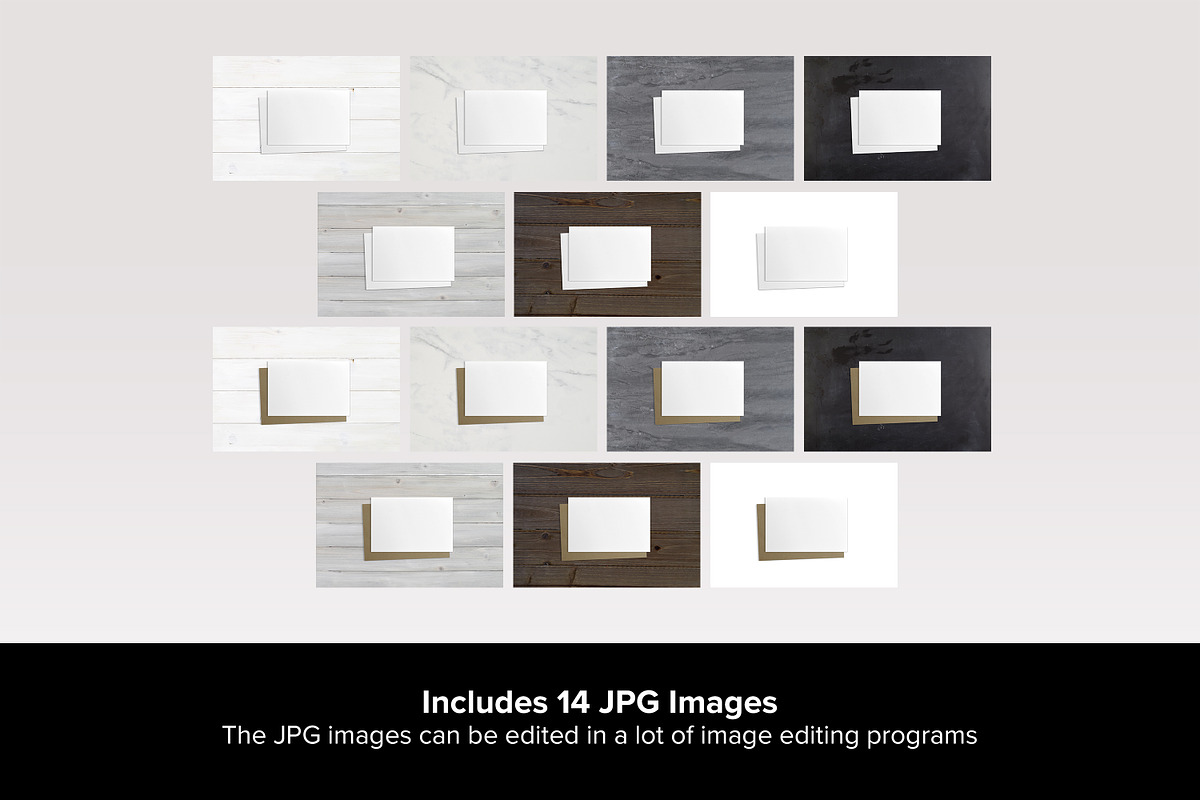 4x6 Greeting Card Mockup Set - PSD, a Product Mockup by MelissaBMockups (Photo 9 of 12)