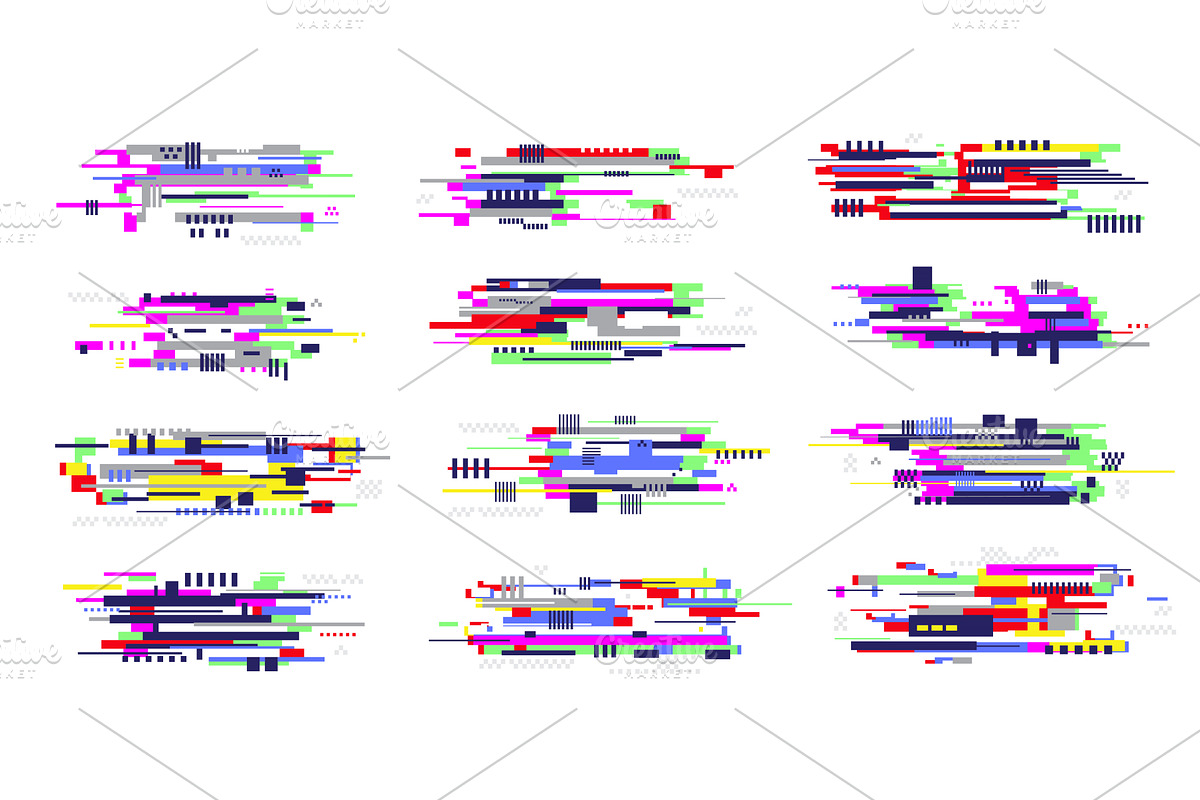 Tv glitch. Digital noise effect vhs, an Illustration by Onyx