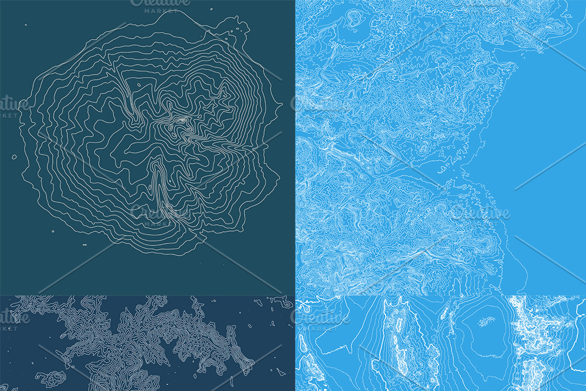 20 Abstract Earth Relief Maps preview 3