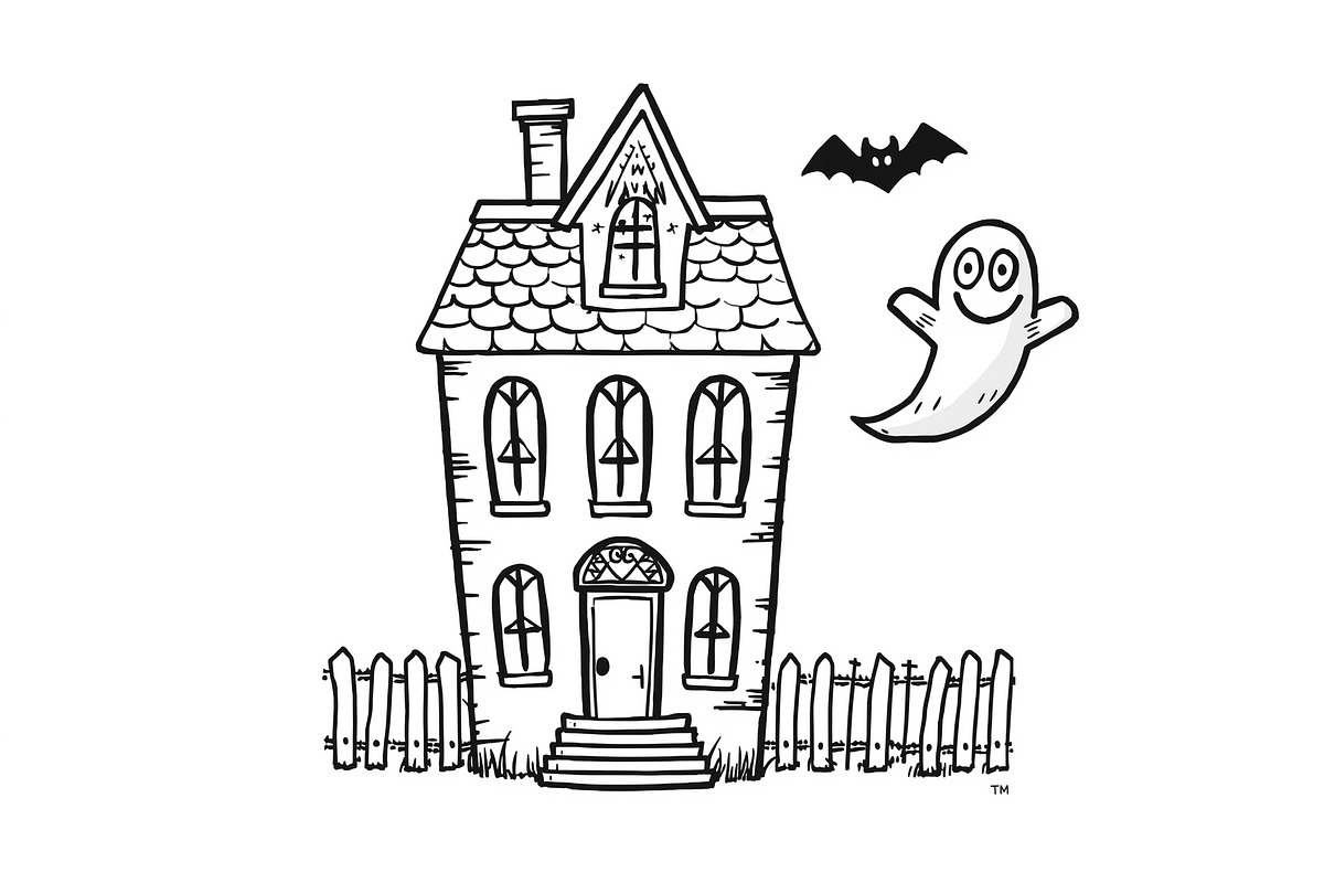 Haunted House & Pumpkin Art, an Illustration by musafir_fashion (Photo 5 of 16)