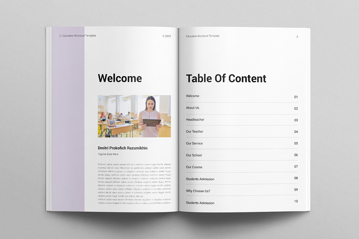 Education Brochure Template, a Brochure Template by E-Type (Photo 2 of 7)