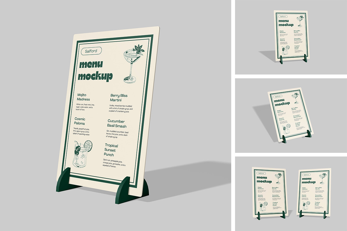 Menu Mockup, a Mockup by DxSLEX (Photo 1 of 5)
