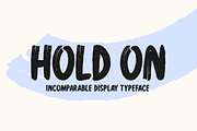 Hold On Typeface, a Script Font by Seemly Fonts (Thumbnail 1 of 5)