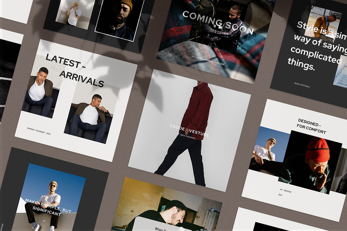 Vaude Instagram Pack | PS & Canva, a Social Media Template by Visuel Colonie® (Photo 2 of 15)