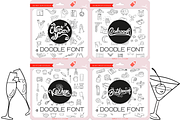 The Doodle Fonts Bundle, a Symbol Font by WADLEN (Thumbnail 5 of 12)