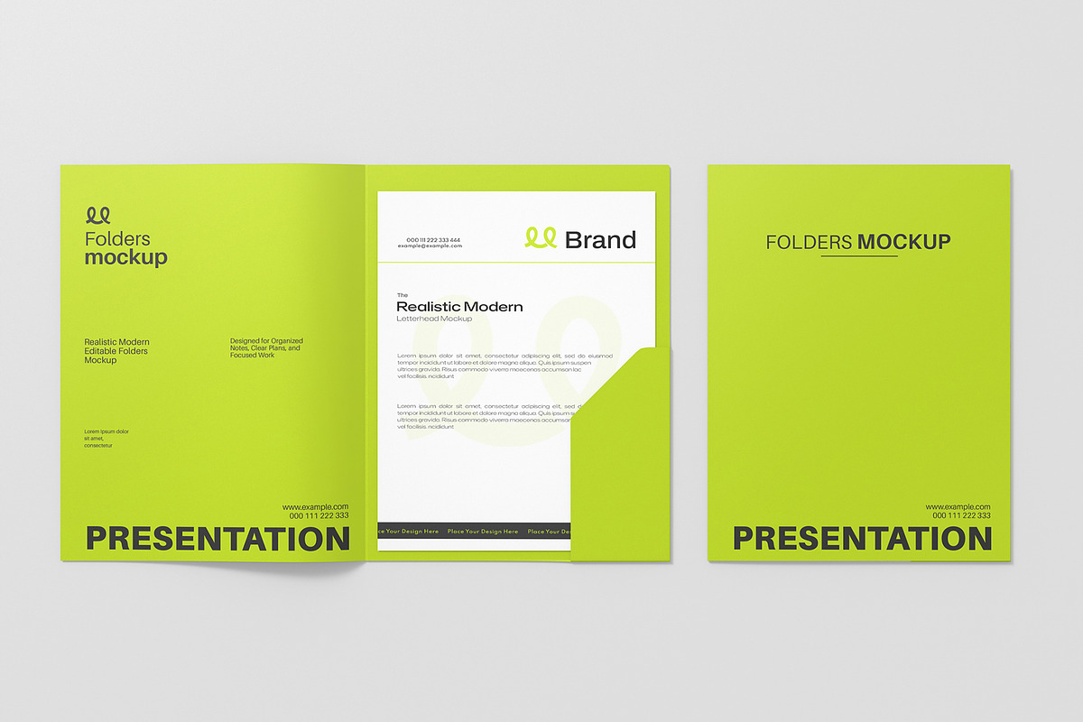 Stationery File Folder Mockup, a Mockup by graphypix (Photo 1 of 4)