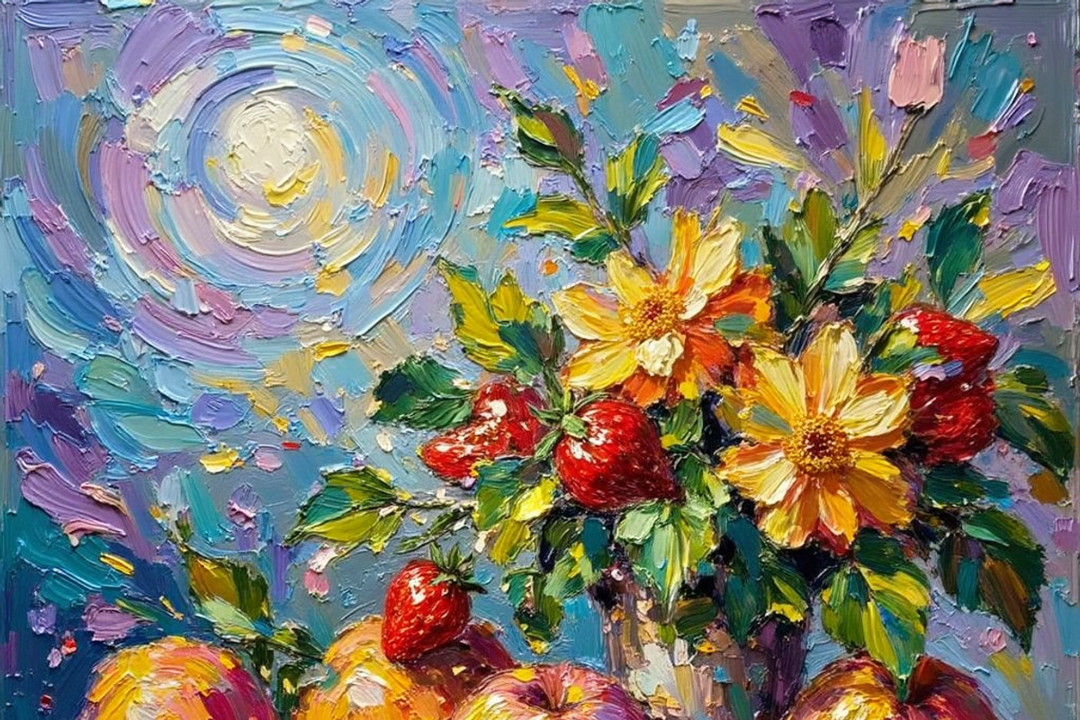 Tropical, Summer Fruit Oil Painting, a Food Illustration by PLUM&FIGS (Photo 17 of 22)