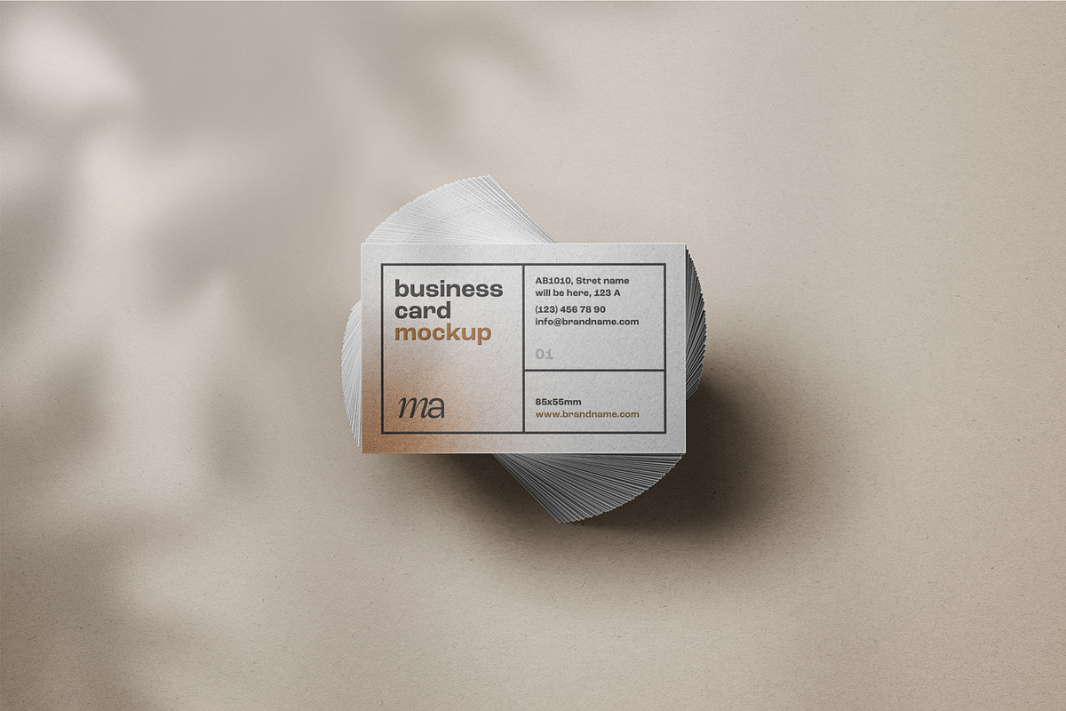 Business Card Mockup Set, a Print Template by mockupatelier (Photo 4 of 17)