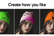 Beanie Hat Mock-Up, a Hat Mockup by Nothing Fancy Mockups (Thumbnail 3 of 4)