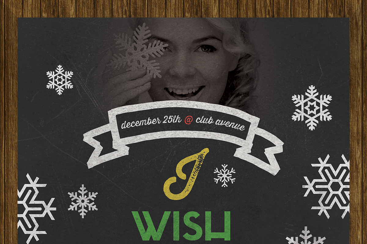 Christmas Flyer Chalkboard Style, a Flyer Template by SPACECAKE (Photo 4 of 4)