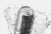 Aluminum Can With Splash 3D Model, an Object 3D Model by rebrandy (Thumbnail 4 of 7)
