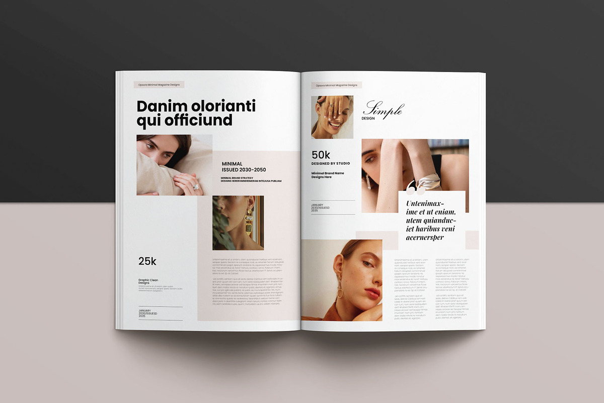 Modern Magazine Template Layout, a Magazine Template by Creative-Work (Photo 6 of 8)