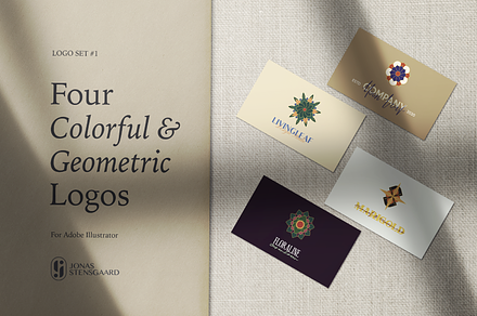 Four Colorful Geometric Logos