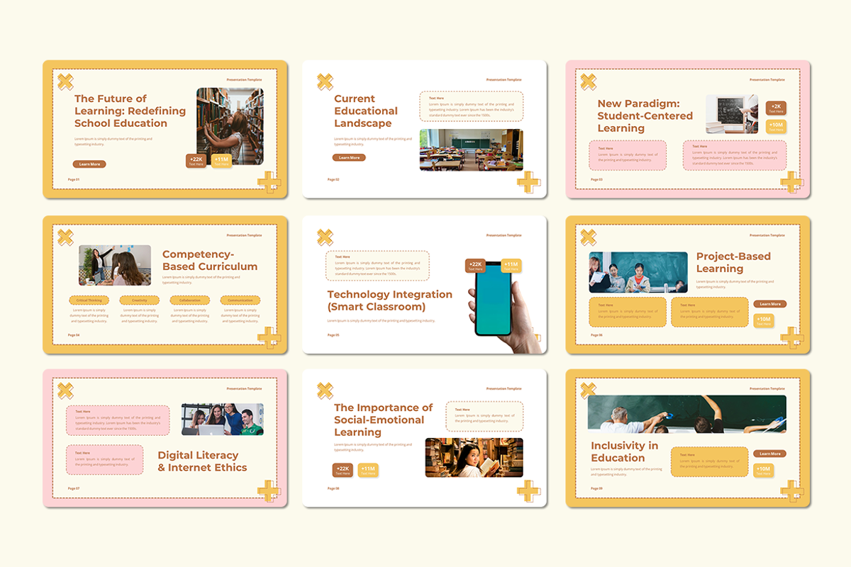 School Education - Google Slides, a Presentation Template by QR Design Studio (Photo 2 of 3)