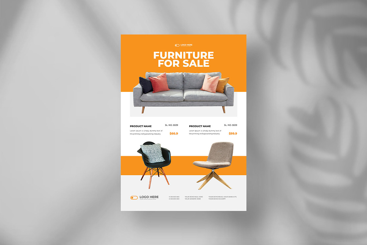 Furniture sale flyer design, a Flyer Template by Tanmoy Topu (Photo 7 of 11)