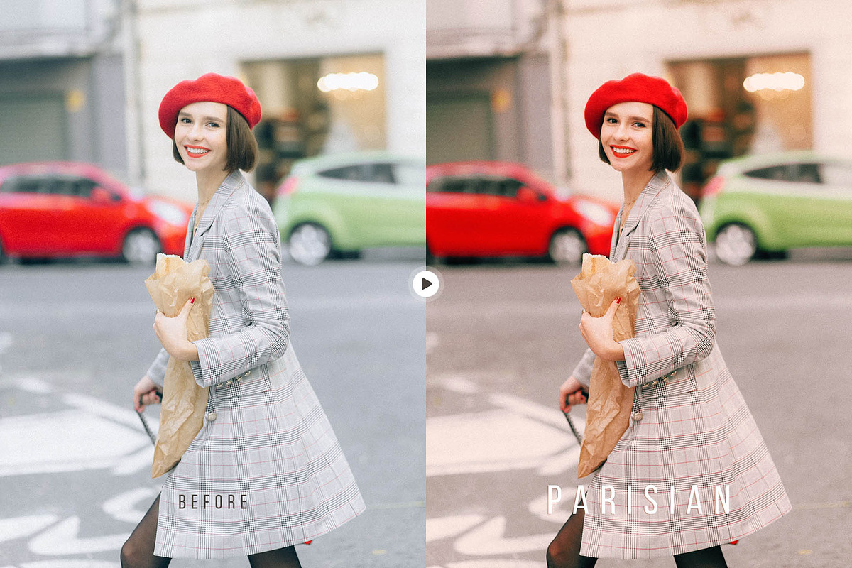 Parisian City Portrait Action & LUT, an Action Add-On by Presetrain Co. (Photo 2 of 7)